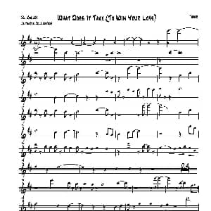 萨克斯谱 | What Does It Take