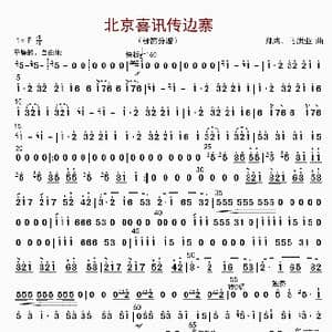 北京喜讯到边寨_歌曲简谱_词曲: 郑路等