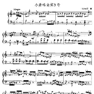 手风琴谱 | 小奏鸣曲第3号 C P E 巴赫