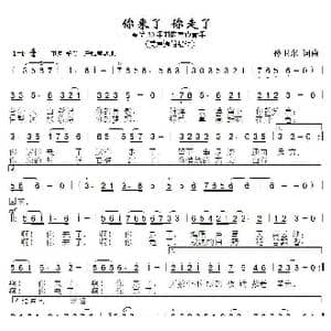 你来了你走了_歌曲简谱_词曲:孙卫东 孙卫东