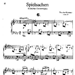 Spielsachen Op.35 钢琴谱 狄奥多 柯希纳