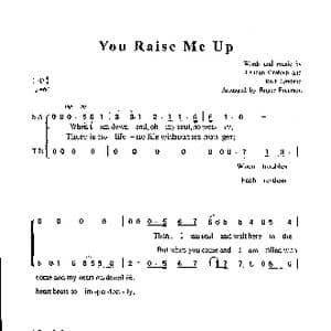 You Raise Me Up_歌谱投稿_词曲:Brendan Graham Rolf Lovland曲 Roger Emerson编合唱