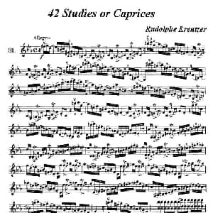 小提琴谱 | 42首练习曲或隨想曲之31 克莱采尔