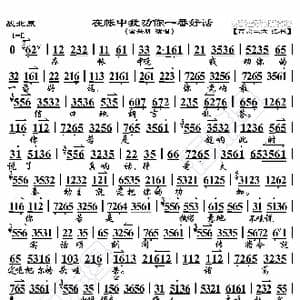 战北原 在帐中我劝你一番好话_歌曲简谱_词曲:暂无 恒流星制谱