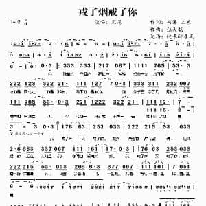 戒了烟戒了你_歌谱投稿_词曲:冯伟 王寒 张天赋