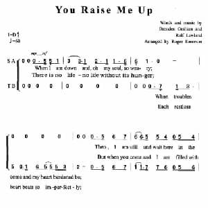 You Raise Me Up_外国歌谱