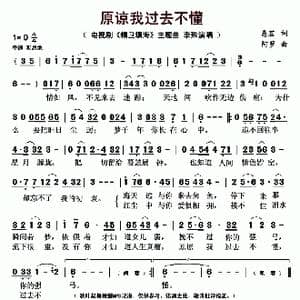 原谅我过去不懂_歌曲简谱_词曲:易茗 阿罗 罗成哲