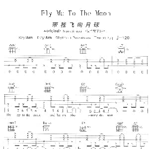 Fly Me To The Moon 吉他谱 Frank Sinatra
