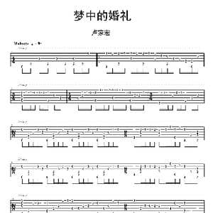 梦中的婚礼_歌谱投稿