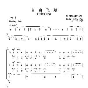 自由飞翔 Flying Free合唱谱_歌曲简谱