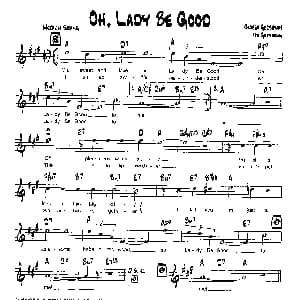 OH,LADY BE GOOD 降B爵士乐谱