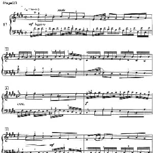 巴赫小前奏曲 钢琴谱 巴赫