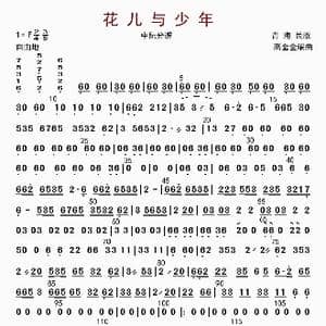 花儿与少年_歌曲简谱_词曲: 高金全编曲