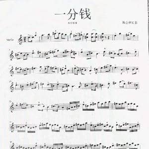 一分钱_歌谱投稿_词曲: 杨会林曲