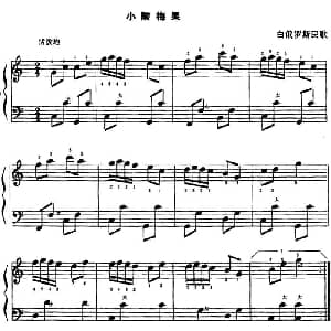 手风琴谱 | 小酸梅果 白俄罗斯民歌