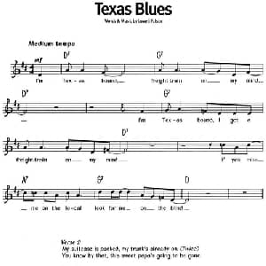 蓝调音乐:Texas Blues_外国歌谱