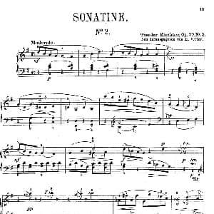 Five Sonatinas Op.70 钢琴谱 狄奥多 柯希纳
