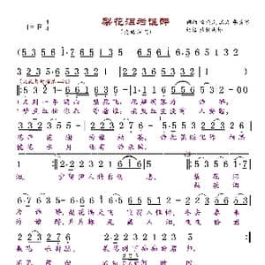 梨花泪为谁醉_歌曲简谱_词曲:徐晓岚等 徐晓岚等
