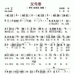 父母恩_歌谱投稿_词曲:刘新圈 石焱