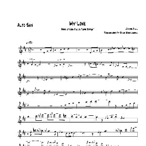 萨克斯谱 | My Love 中音萨克斯