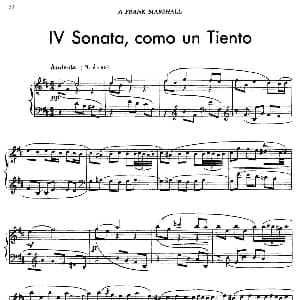 5首卡斯蒂利亚奏鸣曲 钢琴谱 华金 罗德里戈