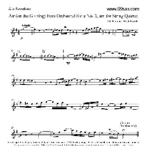 萨克斯谱 | 中音萨克斯G大调练习曲一首