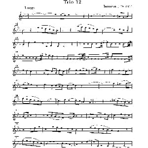 Trio 12 双簧管独奏 泰勒曼