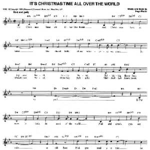 IT'S CHRISTMAS TIME ALL OVER THE WORLD_外国歌谱