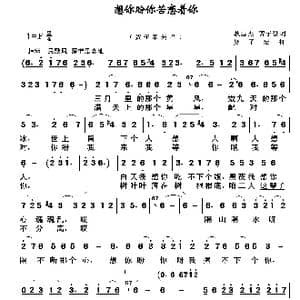 想你盼你苦恋着你_歌谱投稿_词曲:耿志杰 贺子豪 贺子豪