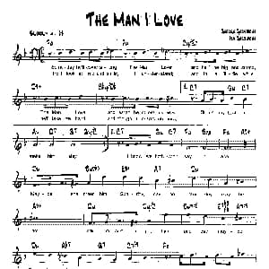 THE MAN I LOVE 降B爵士乐谱