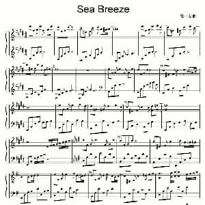Sea Breeze 钢琴谱 张一益