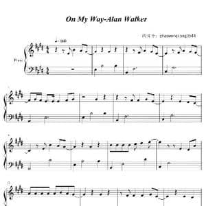 On My Way_歌谱投稿