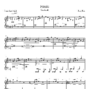 Finale 钢琴谱