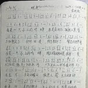 蜕变_歌曲简谱_词曲:袁进德 袁进德