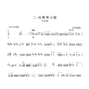 河南梆子腔 板胡曲集第九级
