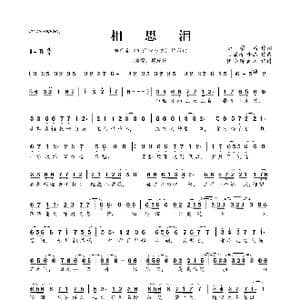 ​相思泪_歌曲简谱_词曲:陆耀靖 陆耀靖 谢杰