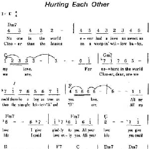Hurting Each Other 美国 _外国歌谱