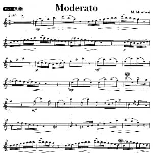 萨克斯谱 | Moderato M Marchesi