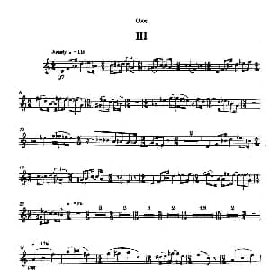 巴松双簧管与钢琴三重奏 3 双簧管分谱 安德列 普列文