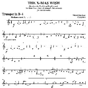THE X MAS WISH 第四降B小号分谱