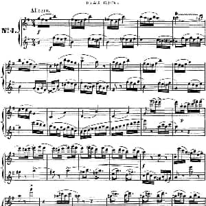 长笛曲谱 | 8首博瑞西亚第长笛二重奏 NO.4 Briccialdi 博瑞西亚第