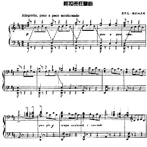 现代钢琴曲 29 阿拉贡狂想曲 钢琴谱 西 恩里克 格拉纳多斯