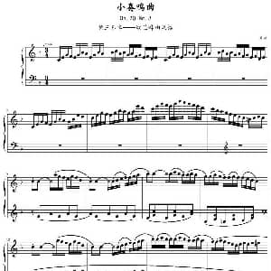 小奏鸣曲 钢琴谱 库劳作