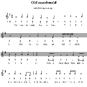 Old macdonald_外国歌谱
