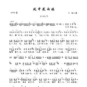 风中花雨楼_歌曲简谱_词曲:祁隆 祁隆