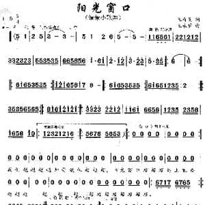 阳光窗口_歌曲简谱_词曲:王奇戈 王永明