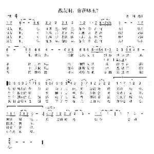 战友啊,你在哪里？_歌曲简谱_词曲:苏琳 苏琳