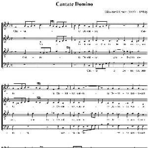 Cantate Domino 钢琴谱