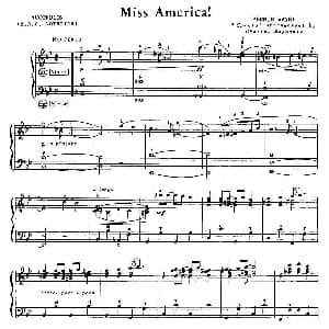 手风琴谱 | Miss America