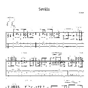 albeniz isaac sevilla 7144 吉他谱